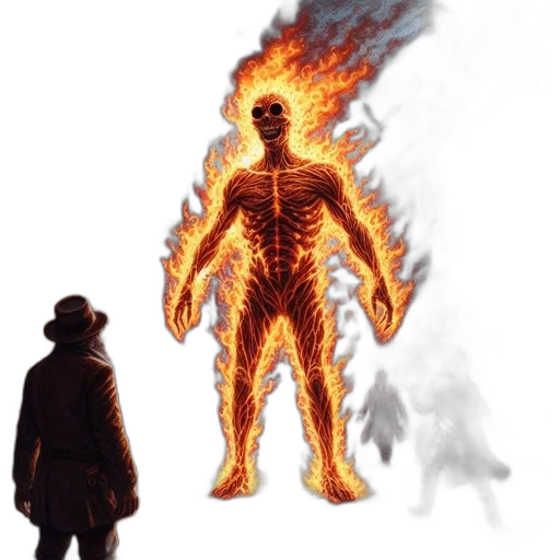 jacket, creature, concept art, comic book art transparent PNG cut-out