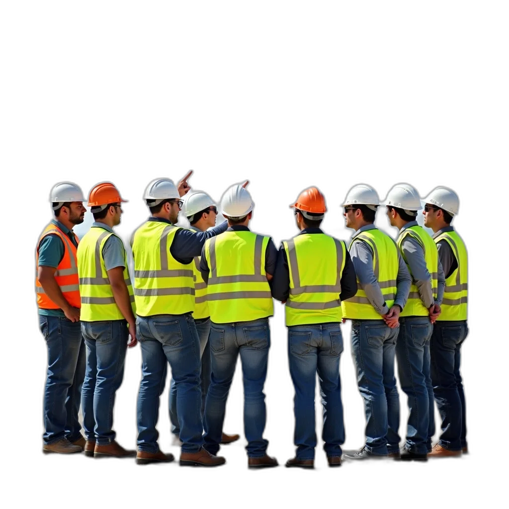 staff, jacket, 3d render, group transparent PNG cut-out