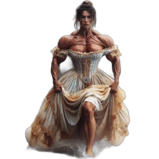 dress, concept art, fantasy art, photorealistic transparent PNG cut-out