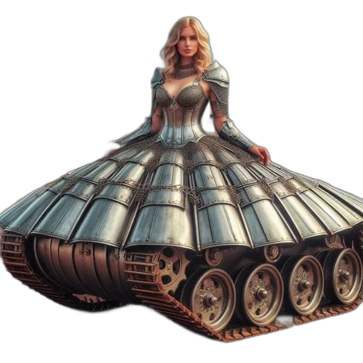 dress, robot, car, weapon transparent PNG cut-out