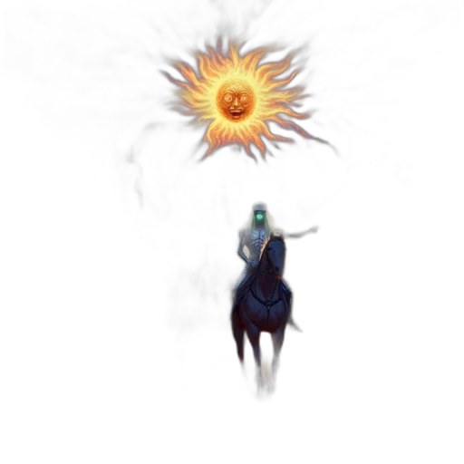 staff, dragon, crown, flower transparent PNG cut-out
