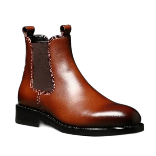 shoes, photorealistic, men, leather transparent PNG cut-out