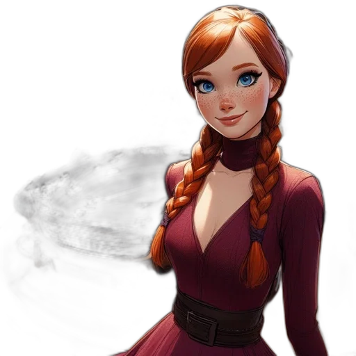 dress, staff, face, jewelry transparent PNG cut-out