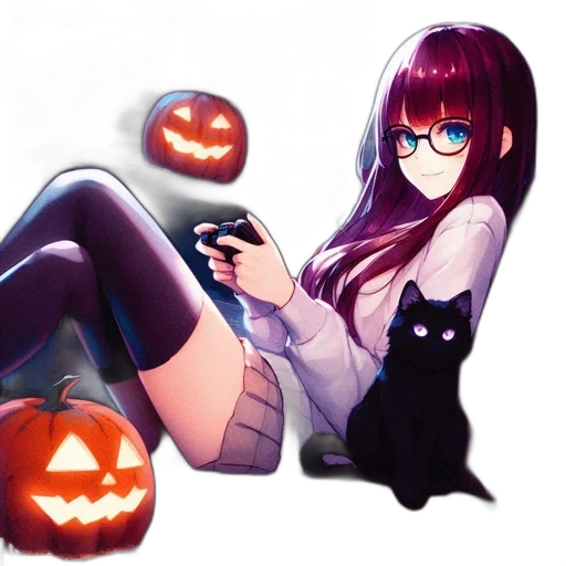 pixel art, concept art, anime, fantasy art transparent PNG cut-out