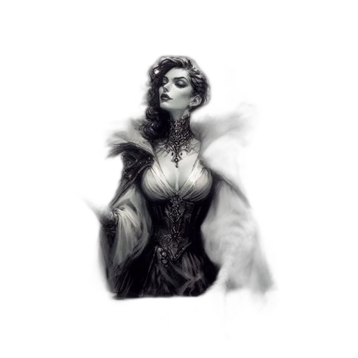 dress, crown, face, fantasy art transparent PNG cut-out