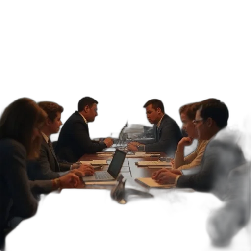 staff, 3d render, concept art, office transparent PNG cut-out