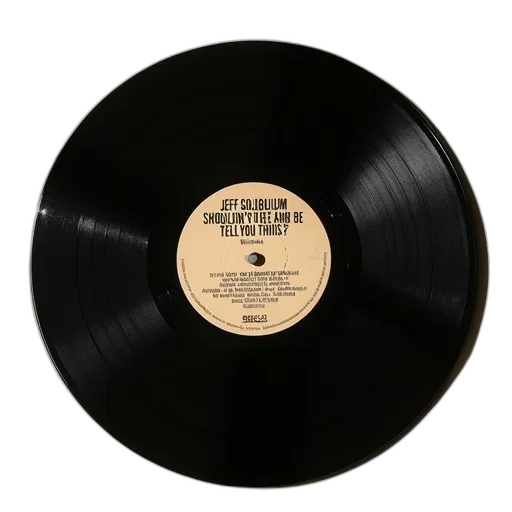 vinyl, record, beige, label transparent PNG cut-out