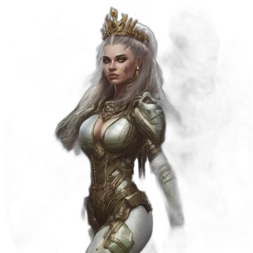 crown, dress, fantasy art, concept art transparent PNG cut-out