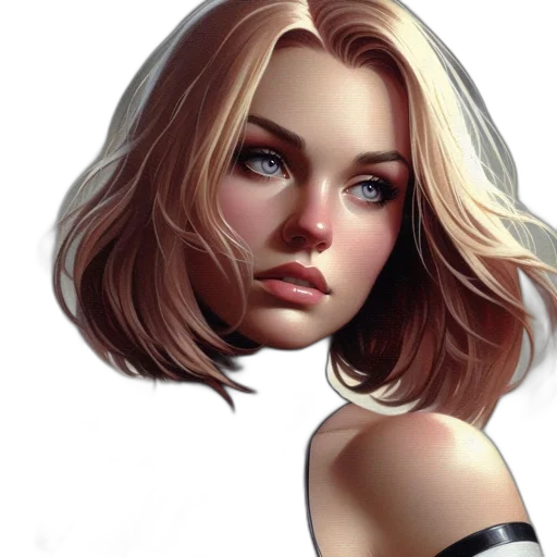 face, hair, mask, jacket transparent PNG cut-out