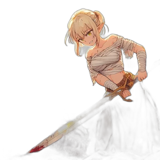 sword, weapon, staff, dress transparent PNG cut-out