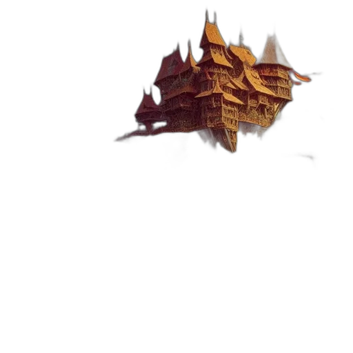 dragon, crown, tree, mask transparent PNG cut-out