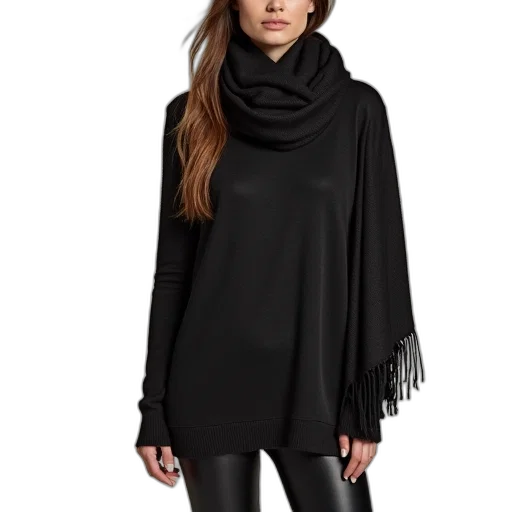 dress, jacket, dark, monochrome transparent PNG cut-out