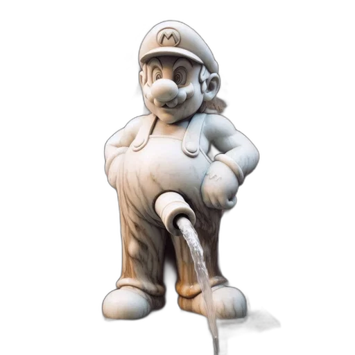 staff, 3d render, iconic, mario transparent PNG cut-out