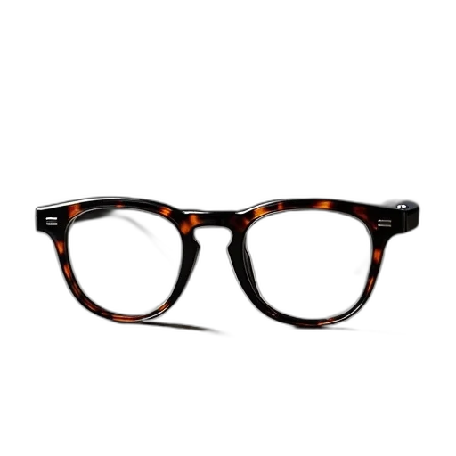 3d render, dark, prescription, glasses transparent PNG cut-out