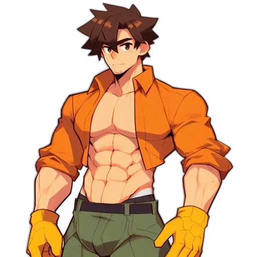 jacket, pixel art, anime, cartoon transparent PNG cut-out
