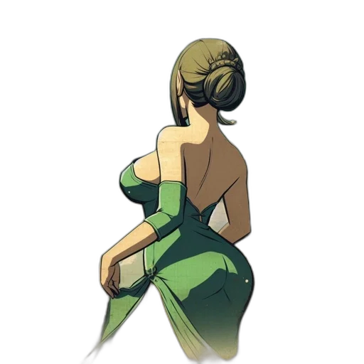 dress, staff, weapon, jacket transparent PNG cut-out