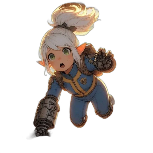 weapon, staff, dragon, robot transparent PNG cut-out