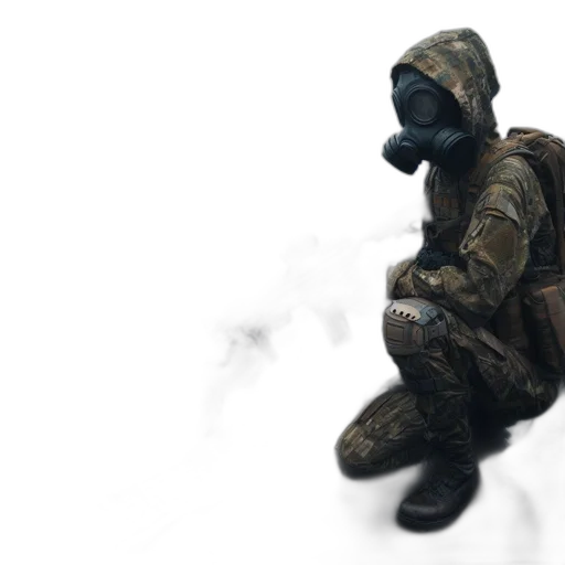 mask, jacket, robot, creature transparent PNG cut-out