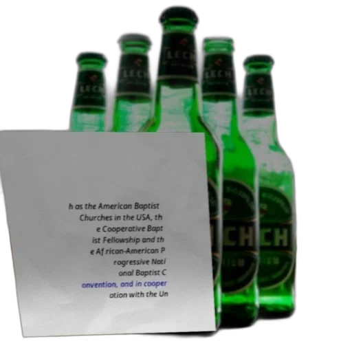 bottle, 3d render, poster, green transparent PNG cut-out