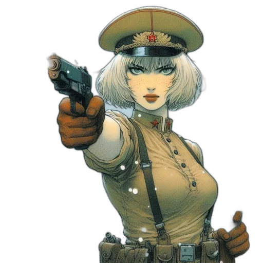 weapon, staff, hat, comic book art transparent PNG cut-out