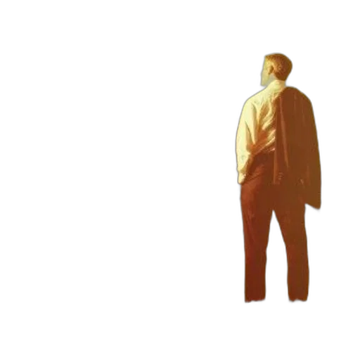 jacket, robot, staff, creature transparent PNG cut-out