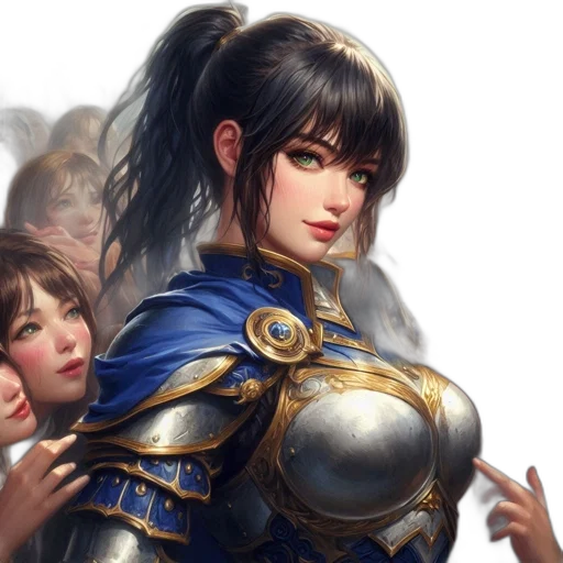 sword, face, fantasy art, concept art transparent PNG cut-out