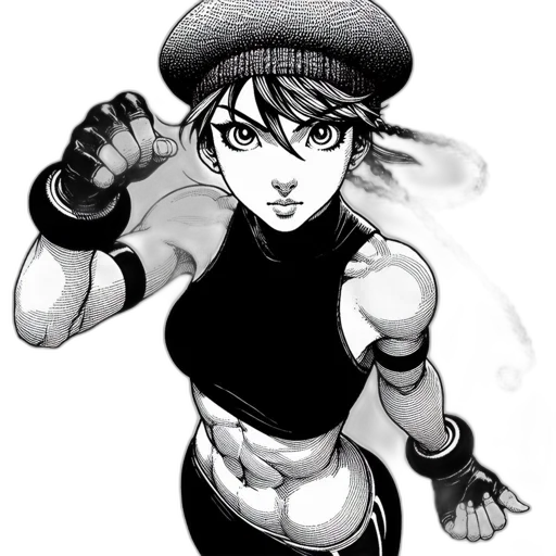 hat, staff, weapon, comic book art transparent PNG cut-out