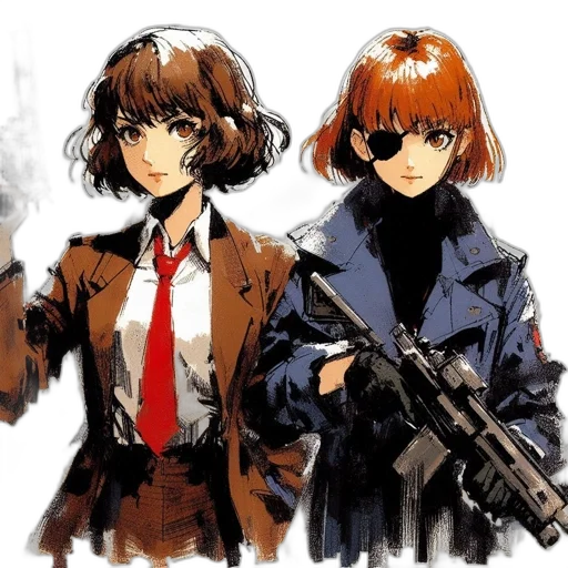 weapon, jacket, concept art, anime transparent PNG cut-out