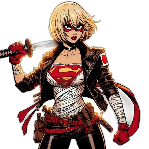comic book art, concept art, cartoon, red transparent PNG cut-out
