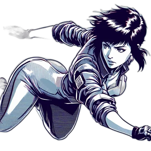 weapon, comic book art, concept art, cyberpunk transparent PNG cut-out