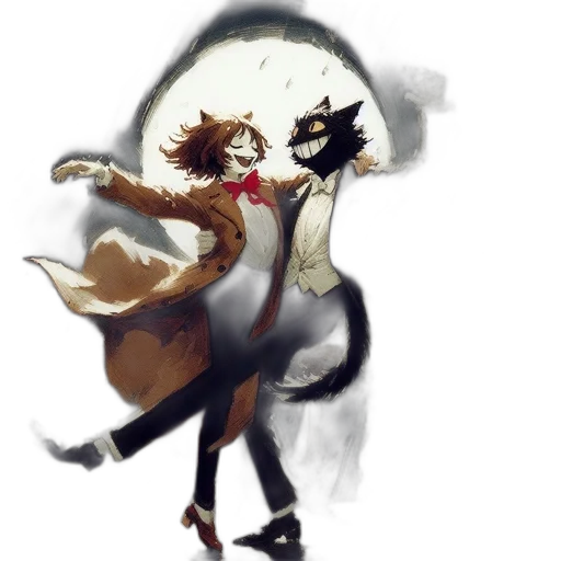 mask, jacket, concept art, watercolor transparent PNG cut-out