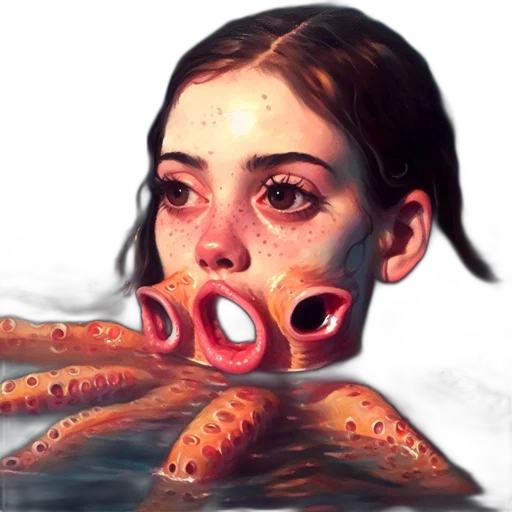 creature, face, mask, concept art transparent PNG cut-out