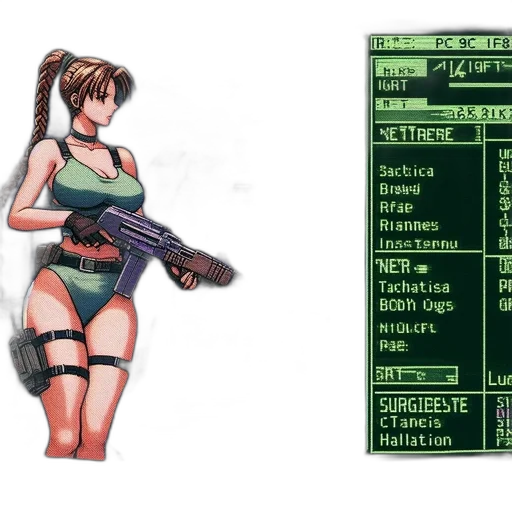 weapon, cyberpunk, concept art, pixel art transparent PNG cut-out