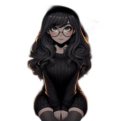 dress, hair, staff, mask transparent PNG cut-out