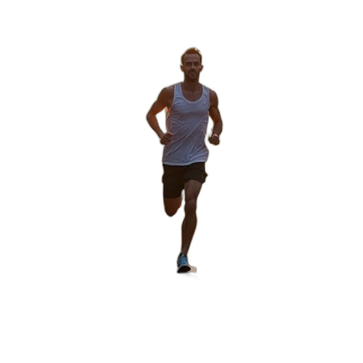 3d render, photorealistic, pixel art, marathon transparent PNG cut-out