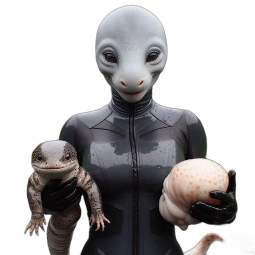 creature, animal, mask, concept art transparent PNG cut-out