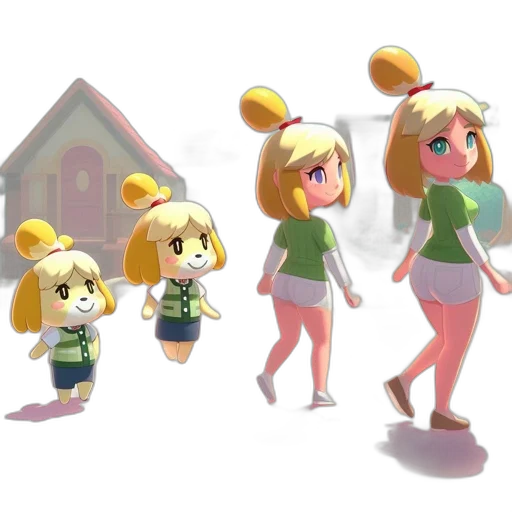concept art, 3d render, pixel art, cartoon transparent PNG cut-out
