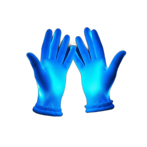 mask, jewelry, 3d render, blue transparent PNG cut-out