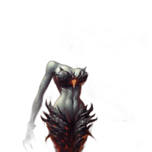 creature, dress, dragon, mask transparent PNG cut-out