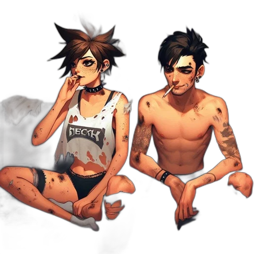 concept art, pixel art, fantasy art, anime transparent PNG cut-out