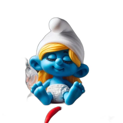 staff, food, hat, 3d render transparent PNG cut-out
