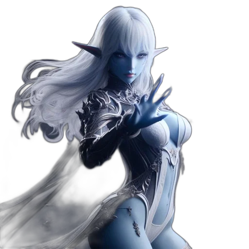 fantasy art, concept art, comic book art, 3d render transparent PNG cut-out