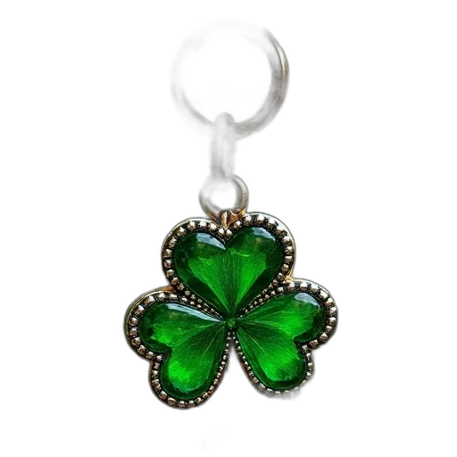 jewelry, celtic, shamrock, keychain transparent PNG cut-out