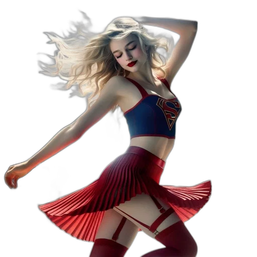 dress, hair, concept art, photorealistic transparent PNG cut-out