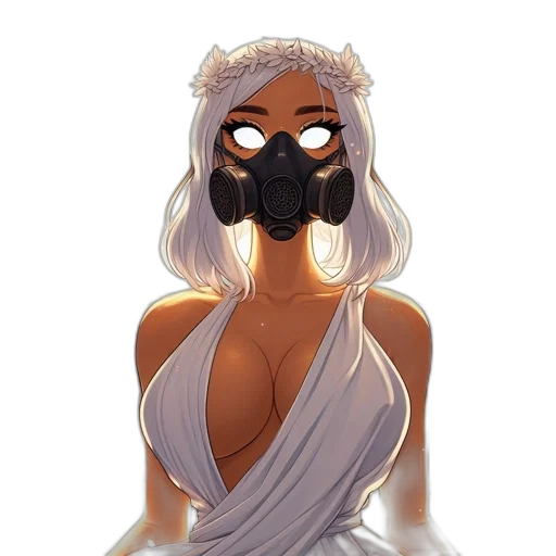 mask, dress, face, concept art transparent PNG cut-out