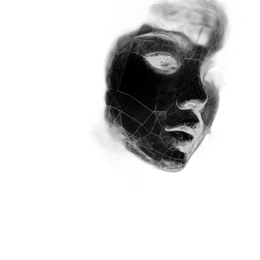 mask, face, robot, creature transparent PNG cut-out
