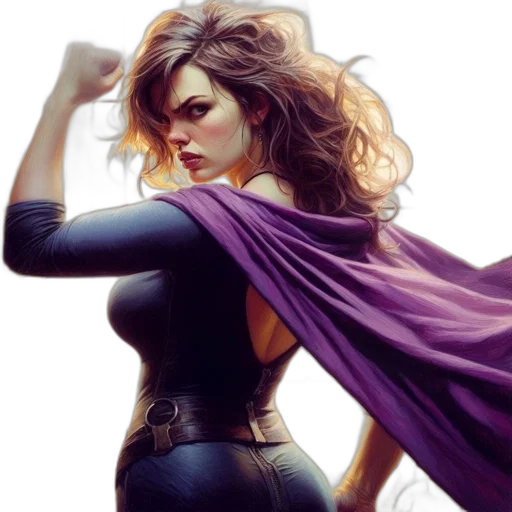 comic book art, concept art, fantasy art, photorealistic transparent PNG cut-out