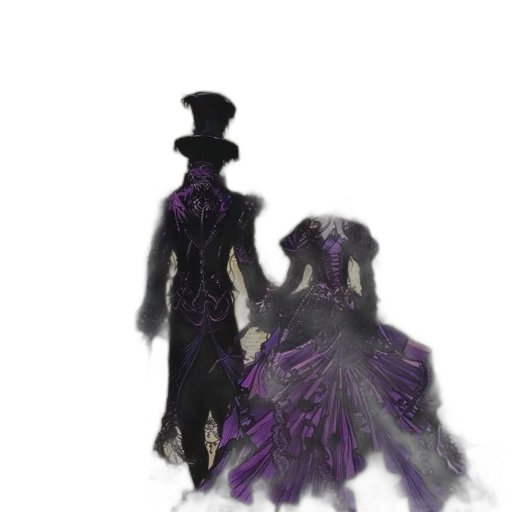 dress, hat, mask, concept art transparent PNG cut-out