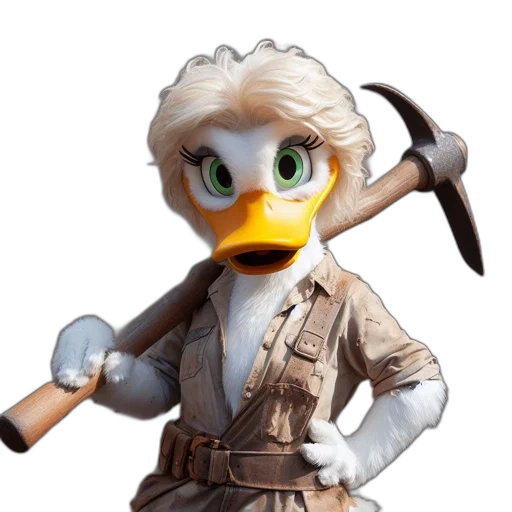 staff, weapon, animal, 3d render transparent PNG cut-out