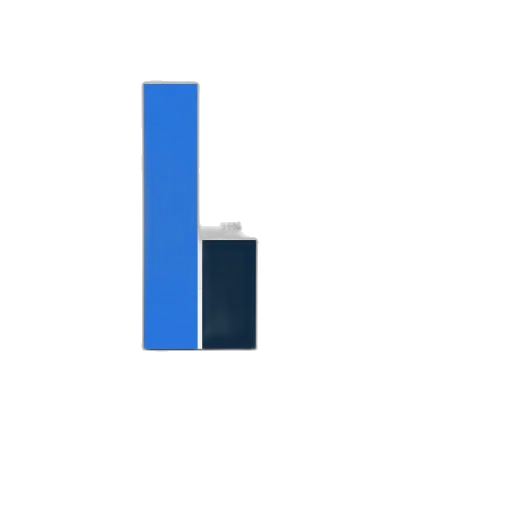 robot, pixel art, blue, monochrome transparent PNG cut-out